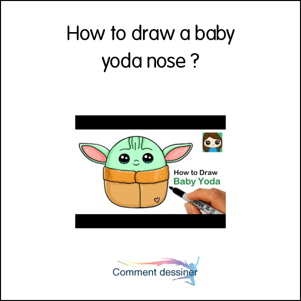 How to draw a baby yoda nose